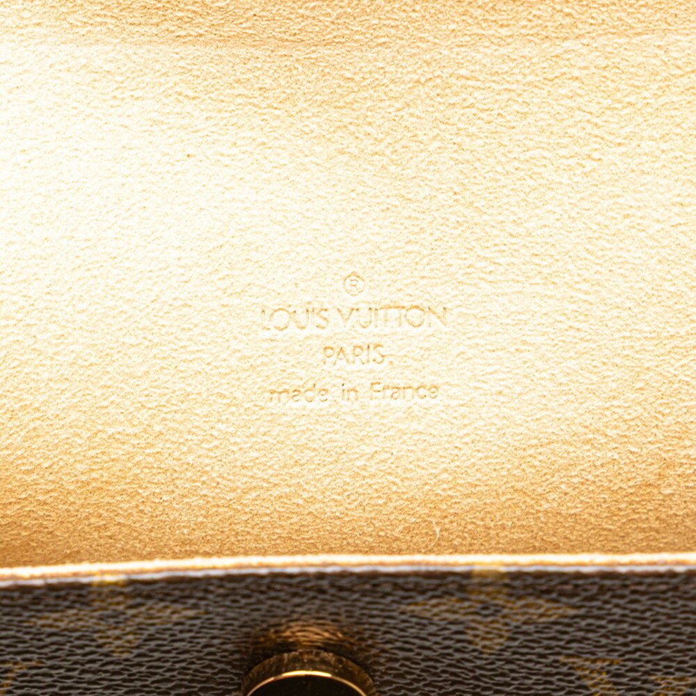 LOUIS VUITTON Authentic Brown Monogram Leather Pochette Hobo Bag - Picture 11 of 15